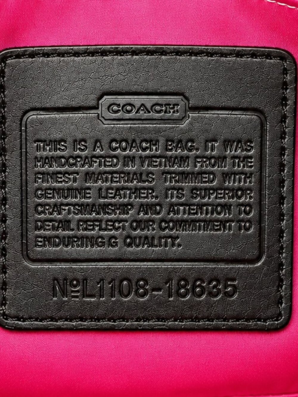 COACH Poppy Floral Graffiti Glam Crossbody Shoulder Bag with Hang Tag - 2011 Y2K - Picture 4 of 16